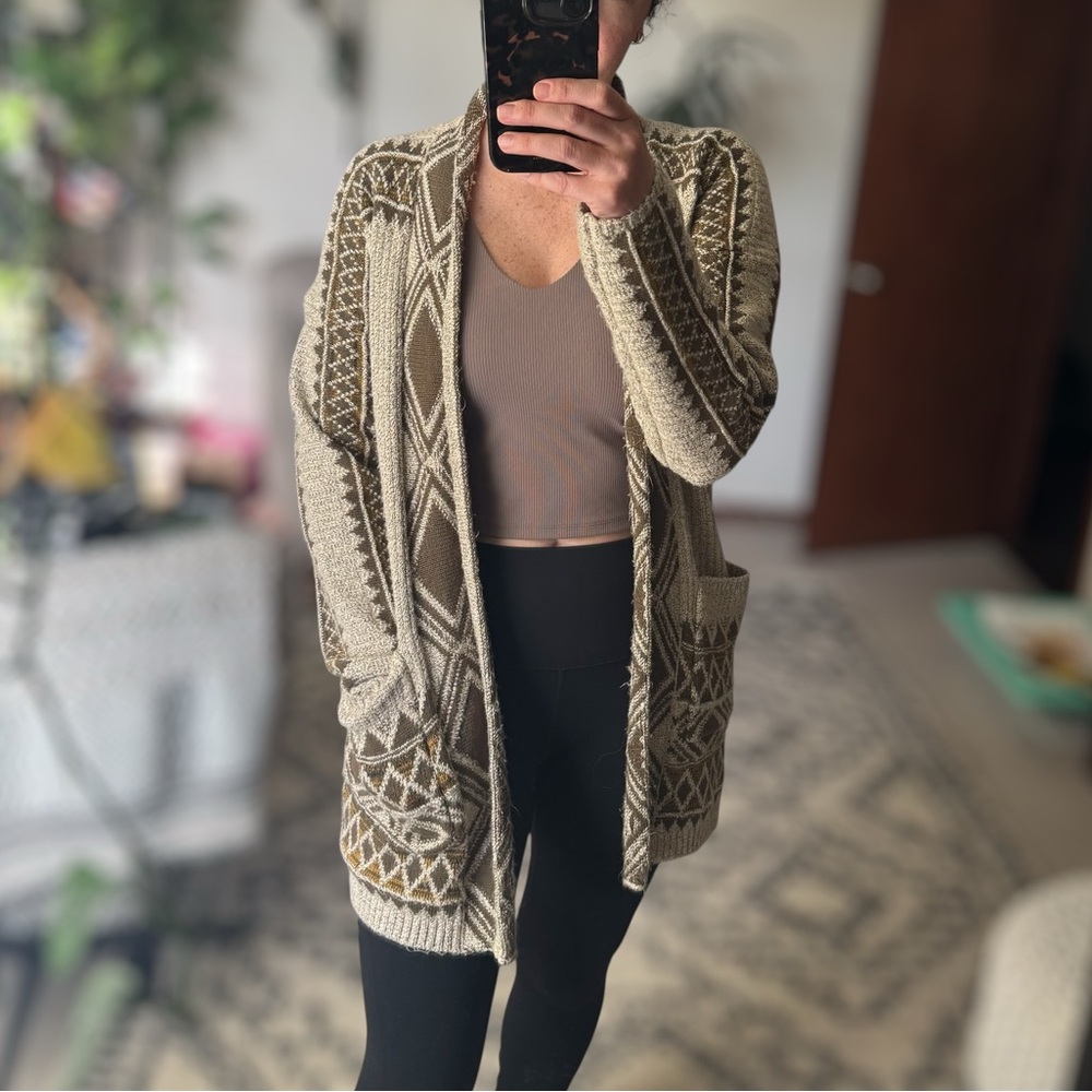Lucky Brand Aztec Cardigan Women's Size SP